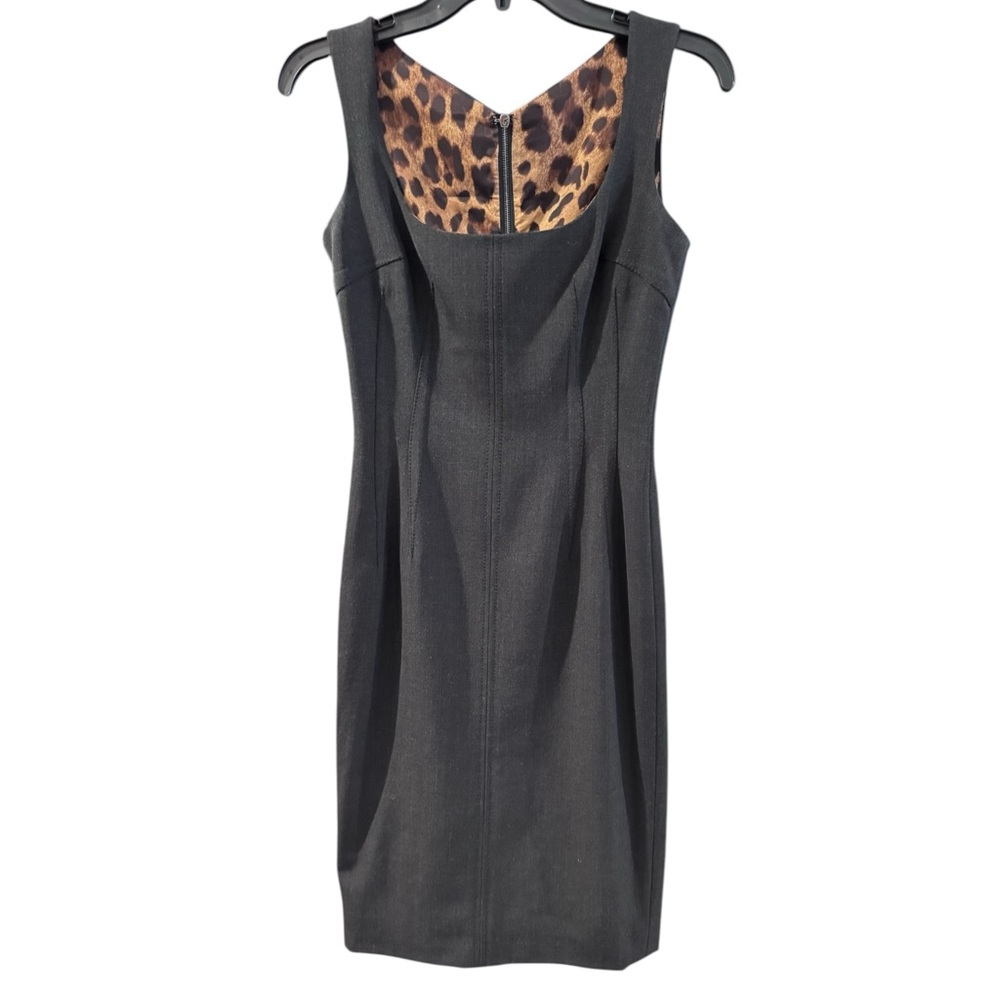 Dolce & Gabanna Sheath Dress Charcoal Sz 38 - Picture 12 of 15